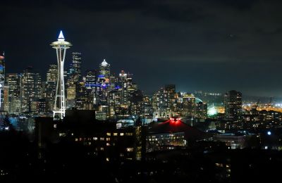 WA/Seattle/Space Needle/Nacht
