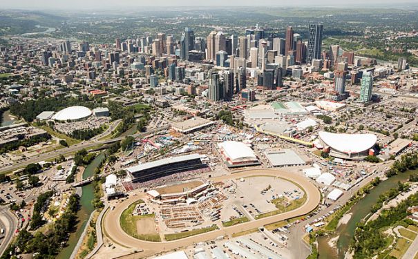 AB/Calgary/Calgary Stampede/Aerial View