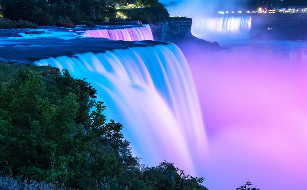 NY/Greater Niagara/Niagara Falls State Park/Lila Wasserfälle