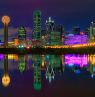 Skyline bei Nacht, Dallas, Texas - Credit: Matt Pasant