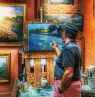 Maler im Hub on Canal Art, New Smyrna Beach, Florida - Credit: New Smyrna Beach