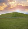Mound at sunset, Choctaw Cultural  Center, Durant, Oklahoma - Credit: OTRD