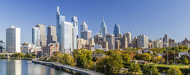 Skyline, Philadelphia, Pennsylvania - Credit: PHLCVB