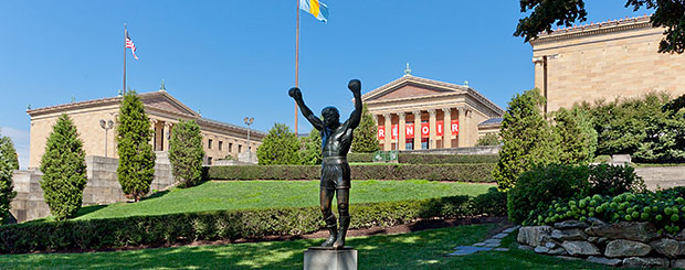 Rocky Statue, Philadelphia Museum of Art, Philadelphia, Pennsylvania - Credit: PHLCVB