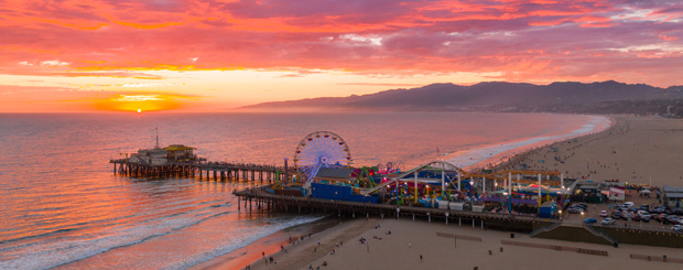 Santa Monica Pier, Santa Monica, California - Credit: Santa Monica Travel & Tourism