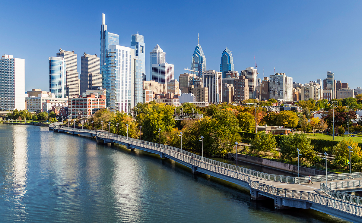 Skyline, Philadelphia, Pennsylvania - Credit: PHLCVB