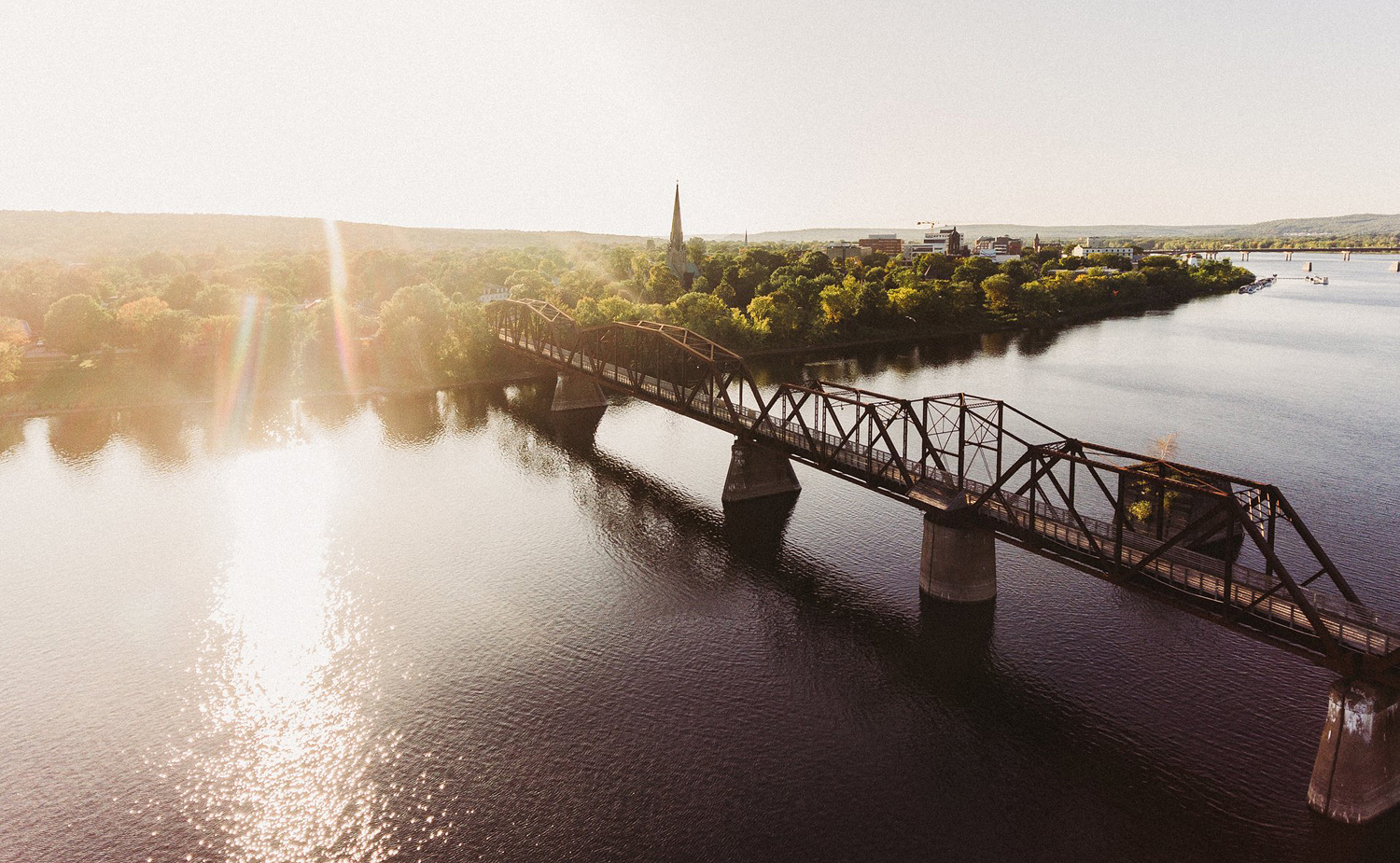 Bill Thorpe Walking Bridge, Fredericton, New Brunswick - Credit: New Brunswick Tourism