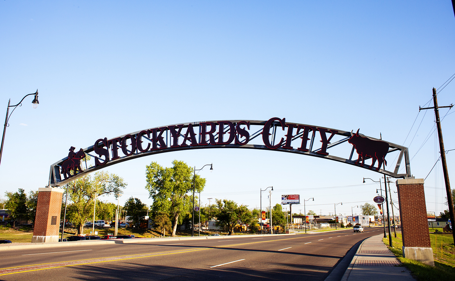 Schild Stockyards City, Oklahoma City, Oklahoma - Credit: OTRD