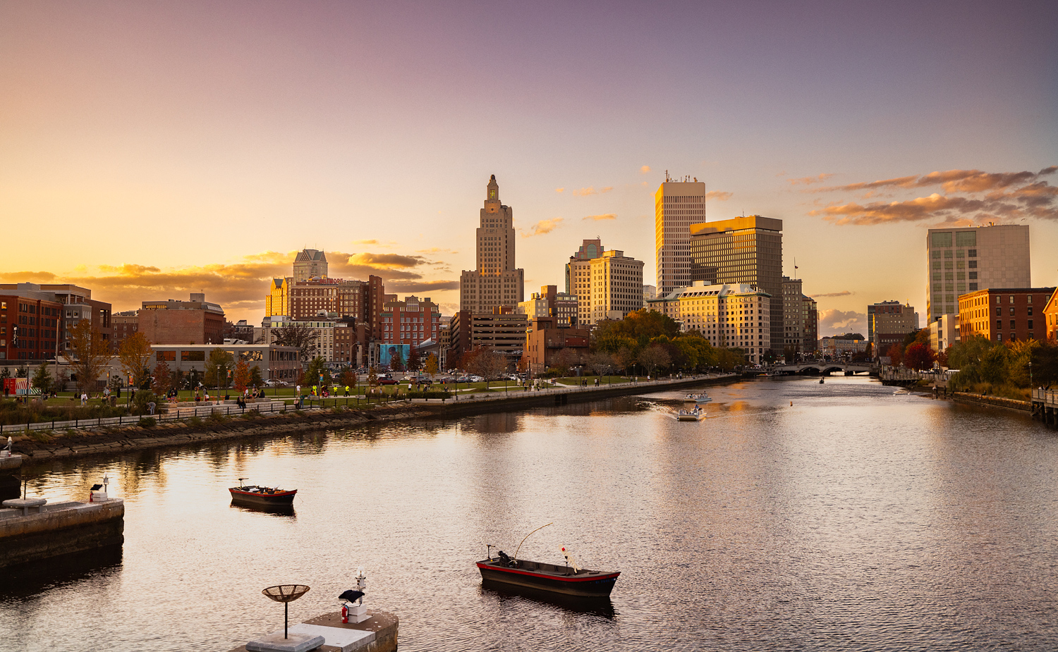 Providence River & Skyline, Providence - Credit: Go Providence