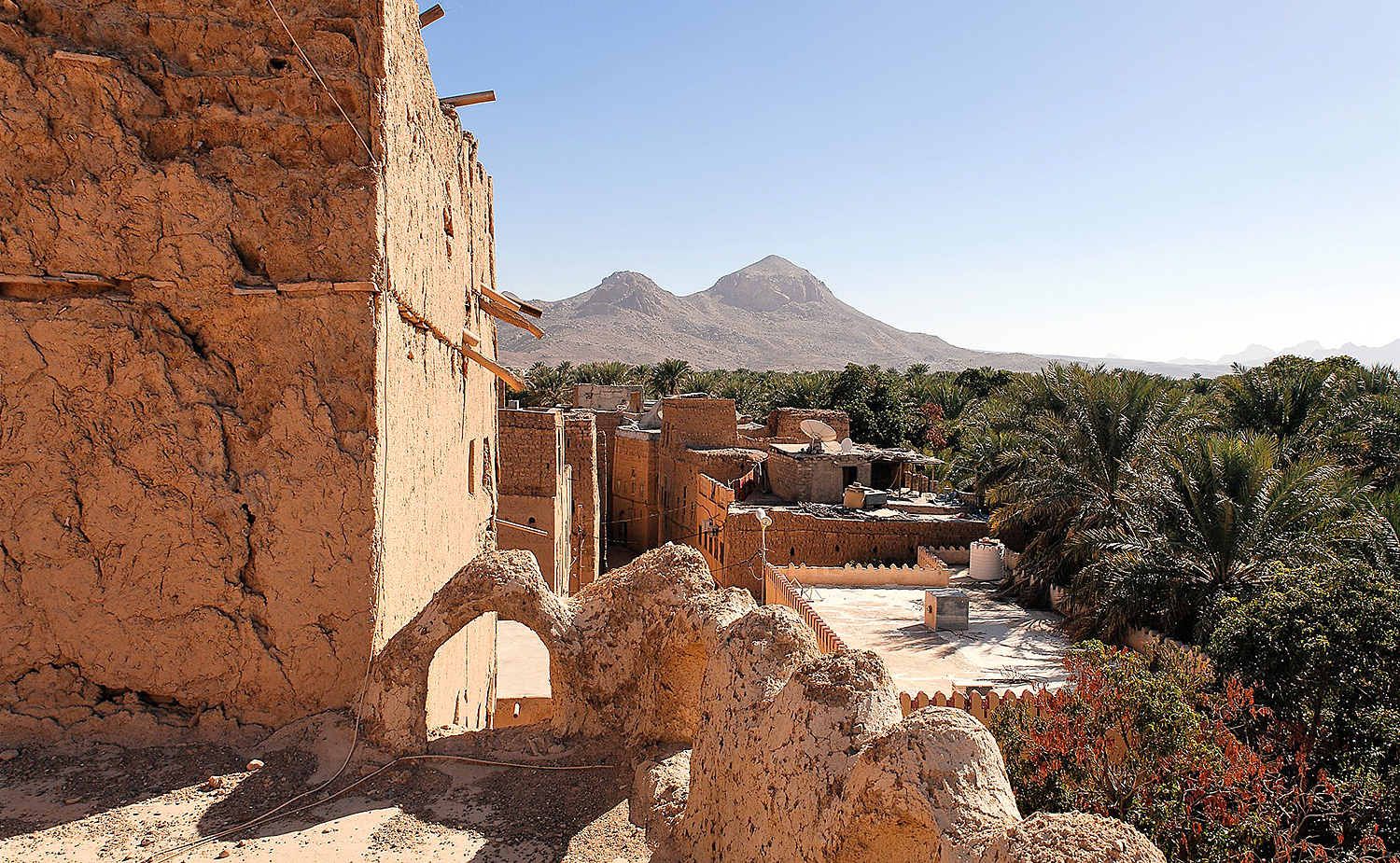 Außenansicht, Misfah Old House, Al Hamra - Credit: Misfah Old House