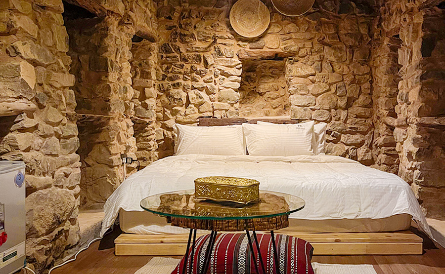 Zimmerbeispiel Shahsah, Hanging Terrace, Jabal Akdahr - Credit: Hanging Terrace