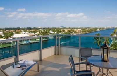 FL/Fort Lauderdale/Il Lugano Suite Hotel Balkon mit Aussicht 340