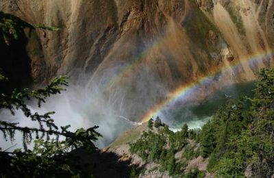 WY/Yellowstone National Park/Regenbogen