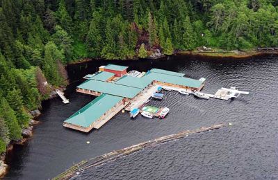 BC/Campbell River/Knight Inlet Lodge/Aerial