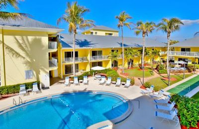 FL/Fort Myers/Sandpiper Gulf Resort/Courtyard von oben