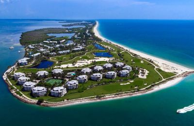 FL/Captiva Island/South Seas Island Resort/Aerial View