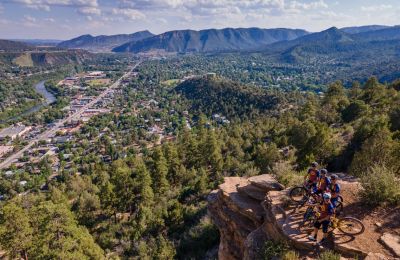 CO/Durango/Mountainbikers am Animas City Mountain