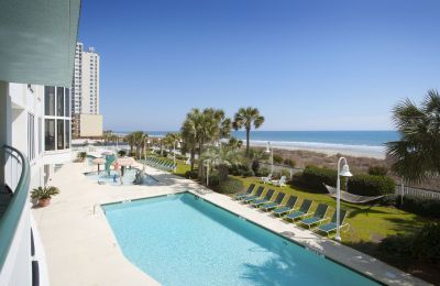 SC/Myrtle Beach/Hampton Inn & Suites Myrtle Beach Oceanfront/Außenpool