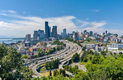 WA/Seattle/Blick auf Stadt
