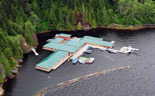 BC/Campbell River/Knight Inlet Lodge/Aerial