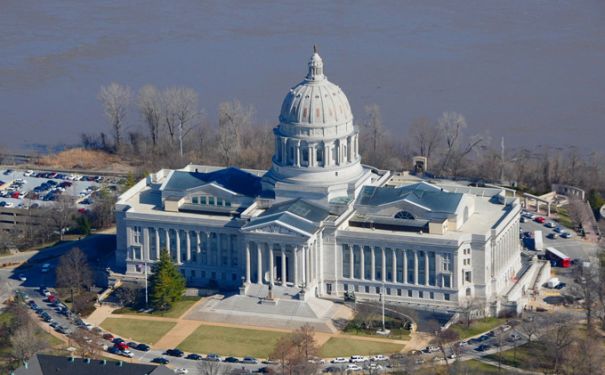 MO/Jefferson City/Missouri State Capitol/Vogelperspektive