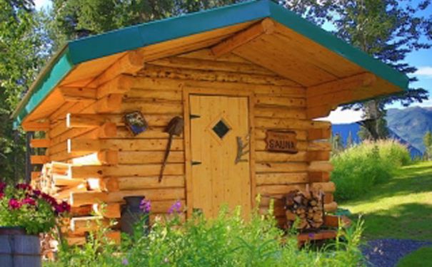 AK/Tok/Log Cabin Wilderness Lodge/Sauna