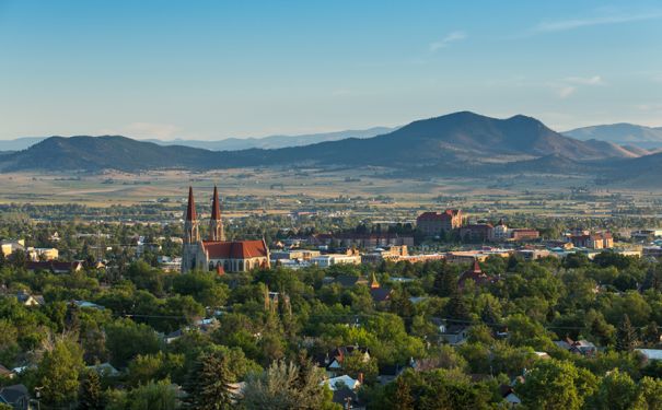 MT/Helena/Ausblick auf Stadt