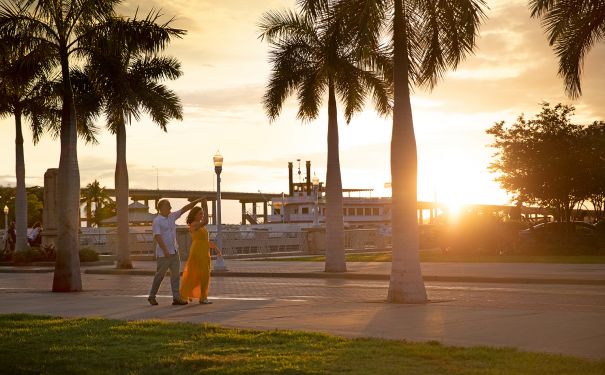 FL/Fort Myers/Hafen/Sonnenuntergang