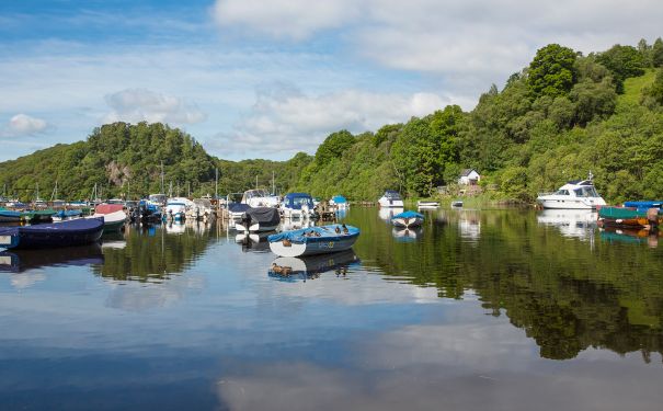 SCO/Nationalparks/Boote auf dem Loch Lomond