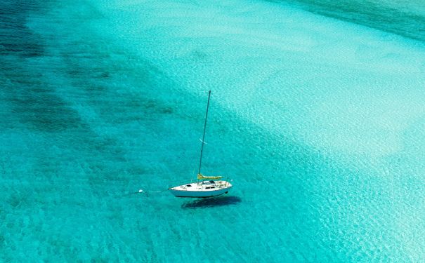 BAH/Abaco/Boot auf dem Meer