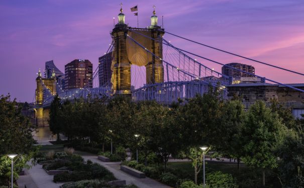 KY/Covington/John A. Roebling Suspension Bridge