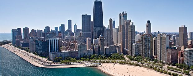 IL/Chicago/Allg Bilder/Aerial Oak Street Beach (NICHT MEHR NUTZEN)