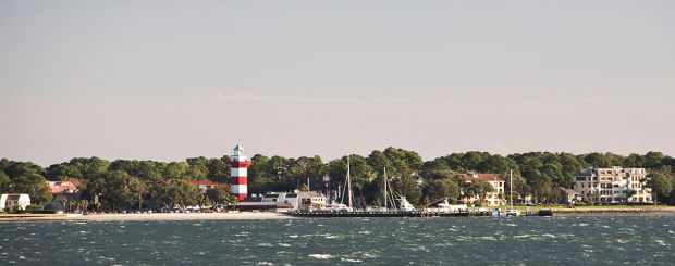 Blick auf den Hafen vom Meer aus, Hilton Head Island, South Carolina - Credit: South Carolina Tourism Office