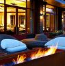 The Westin Riverfront Resort & Spa: Aussenterasse-Feuer