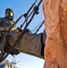 Hoover Dam - High Scaler Bronze Statue © TravelNevada Photo: Ryan Jerz