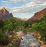 Watchman & Virgin River, Zion National Park, Utah - Credit: Matt Morgan & Utah Office of Tourism
