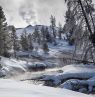 Firehole Fluss, Yellowstone National Park, Wyoming