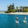 Blick vom Meer aufs Hotel, Bahia Resort Hotel, San Diego, California - Credit: Evans Hotels