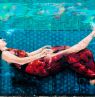 Frau im roten Kleid, Mural Project, Hollywood, Fort Lauderdale, Florida - Credit: Great Fort Lauderdale CVB
