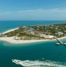 Blick auf Gasparilla Island und den Port Boca Grande Lighthouse, Gasparilla Island, Florida - Credit: Fort Myers - Islands, Beaches and Neighborhoods