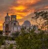 Sonnenuntergang, Mission San Xavier Del Bac, Tucson, Arizona - Credit: Visit Tucson