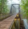 Brücke im Nebel, Katy Trail State Park, Missouri - Credit: Missouri Division of Tourism