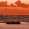 Sonnenuntergang in der Wüste, Desert Nights Camp, Sharqiya Sands - Credit Desert Nights Camp