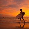 Skimboard, Sonnenuntergang, Treasur Island - Credit: Visit St. Pete-Clearwater